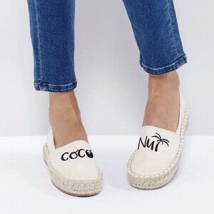 Pull & Bear Slip On  Embroidered Shoes Sz 8.5